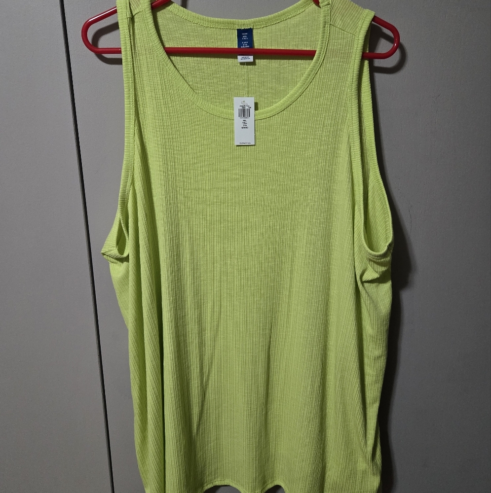 XXL Tall Old Navy Luxe Lime Green Tank Top